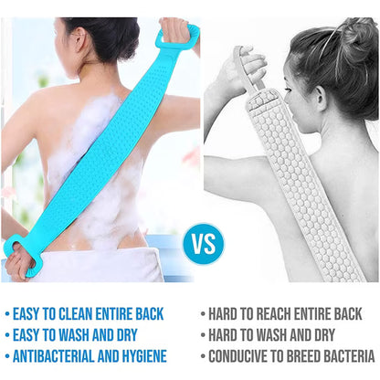 2 in 1 Silicone Back Scrubber and Bath Brush