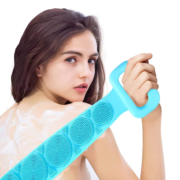 Silicone Back Scrubber and Bath Brush 2 in 1